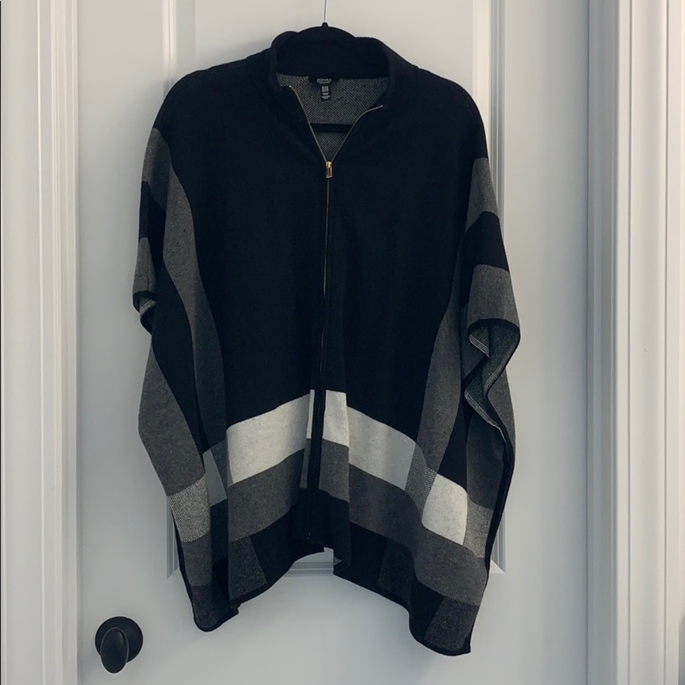 Zip up poncho